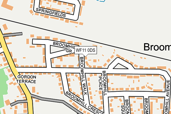 WF11 0DS map - OS OpenMap – Local (Ordnance Survey)