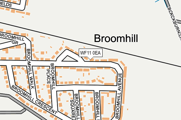 WF11 0EA map - OS OpenMap – Local (Ordnance Survey)