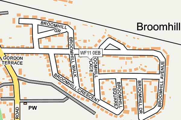 WF11 0EB map - OS OpenMap – Local (Ordnance Survey)