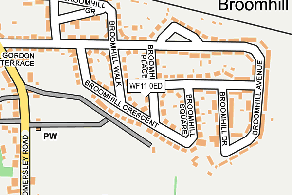 WF11 0ED map - OS OpenMap – Local (Ordnance Survey)