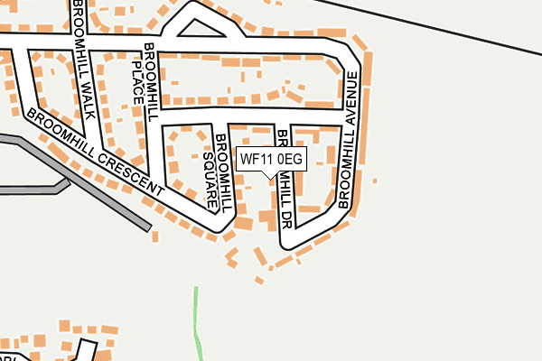 WF11 0EG map - OS OpenMap – Local (Ordnance Survey)