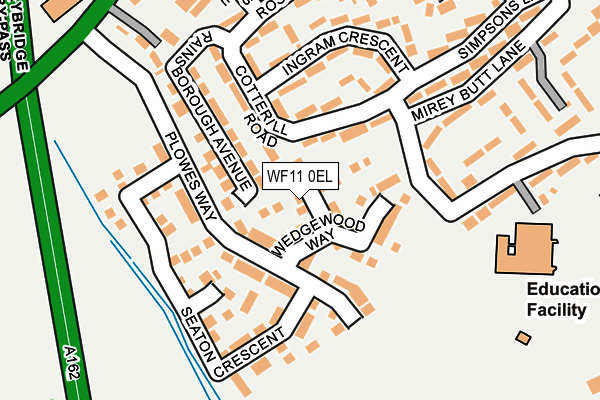 WF11 0EL map - OS OpenMap – Local (Ordnance Survey)