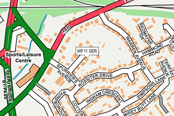 WF11 0ER map - OS OpenMap – Local (Ordnance Survey)