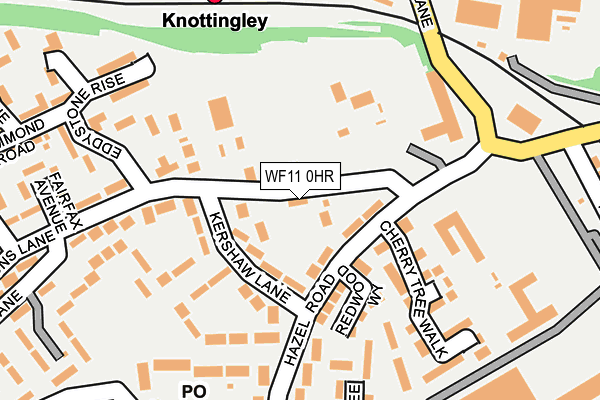 WF11 0HR map - OS OpenMap – Local (Ordnance Survey)