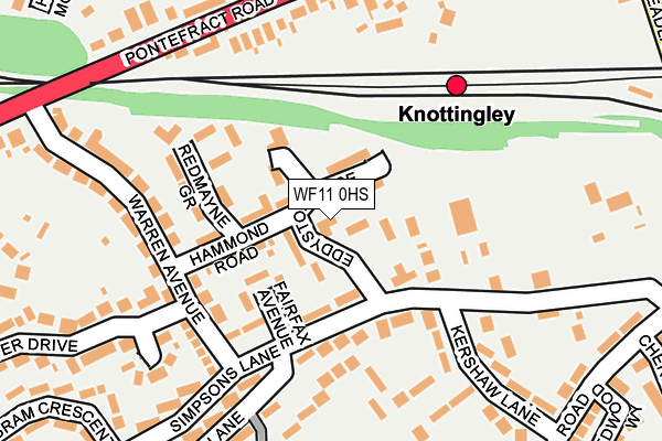 WF11 0HS map - OS OpenMap – Local (Ordnance Survey)