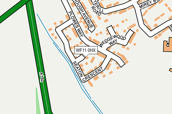 WF11 0HX map - OS OpenMap – Local (Ordnance Survey)