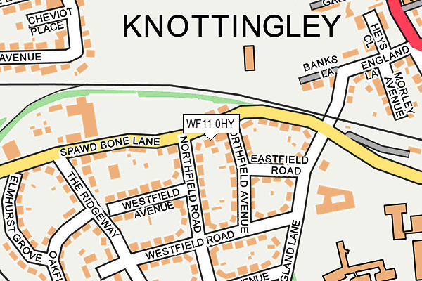 WF11 0HY map - OS OpenMap – Local (Ordnance Survey)