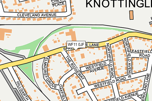 WF11 0JF map - OS OpenMap – Local (Ordnance Survey)