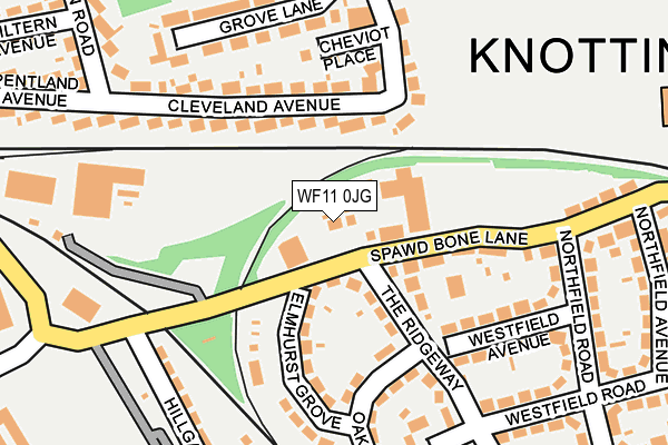WF11 0JG map - OS OpenMap – Local (Ordnance Survey)
