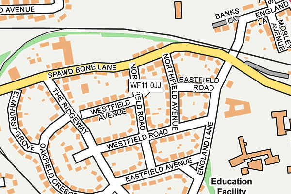 WF11 0JJ map - OS OpenMap – Local (Ordnance Survey)