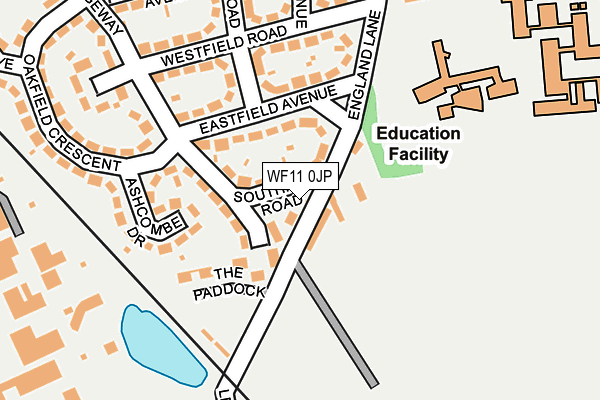 WF11 0JP map - OS OpenMap – Local (Ordnance Survey)