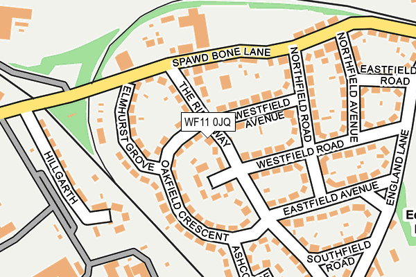 WF11 0JQ map - OS OpenMap – Local (Ordnance Survey)