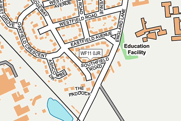 WF11 0JR map - OS OpenMap – Local (Ordnance Survey)