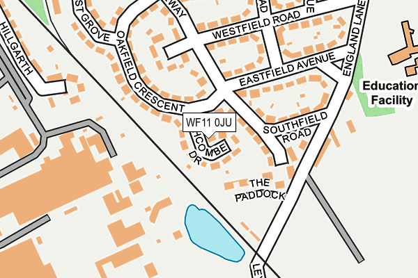 WF11 0JU map - OS OpenMap – Local (Ordnance Survey)