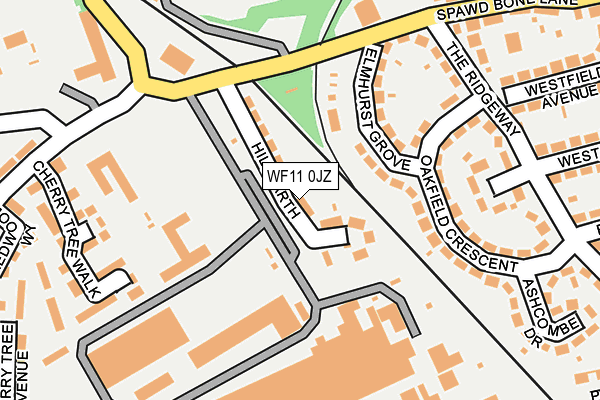 WF11 0JZ map - OS OpenMap – Local (Ordnance Survey)