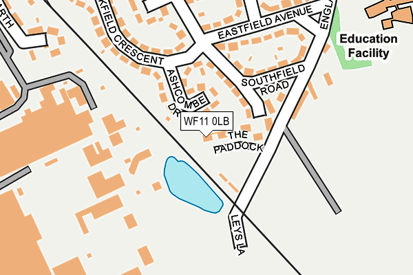 WF11 0LB map - OS OpenMap – Local (Ordnance Survey)