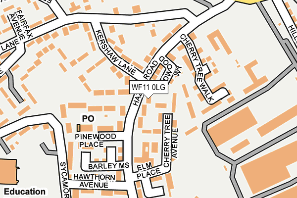 WF11 0LG map - OS OpenMap – Local (Ordnance Survey)