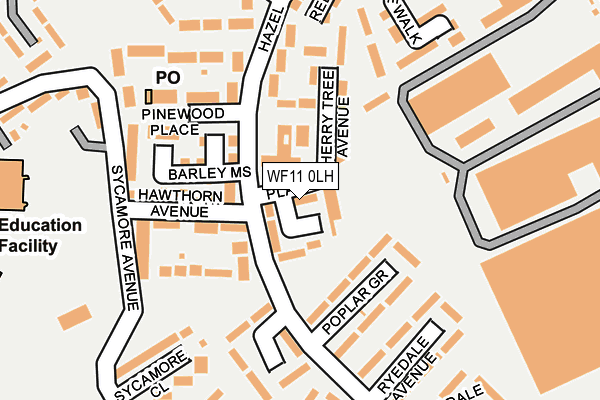 WF11 0LH map - OS OpenMap – Local (Ordnance Survey)