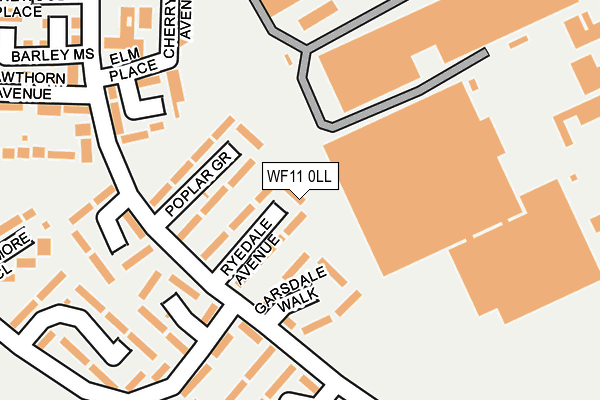 WF11 0LL map - OS OpenMap – Local (Ordnance Survey)