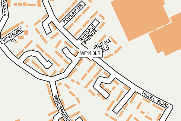 WF11 0LR map - OS OpenMap – Local (Ordnance Survey)