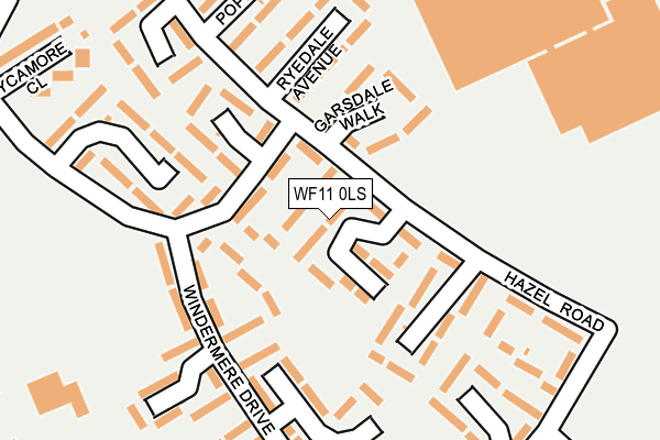 WF11 0LS map - OS OpenMap – Local (Ordnance Survey)