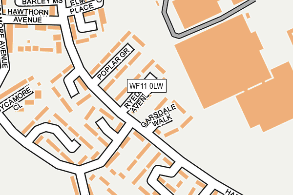 WF11 0LW map - OS OpenMap – Local (Ordnance Survey)