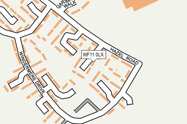 WF11 0LX map - OS OpenMap – Local (Ordnance Survey)