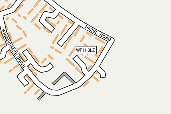 WF11 0LZ map - OS OpenMap – Local (Ordnance Survey)