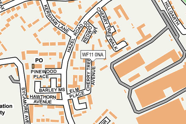 WF11 0NA map - OS OpenMap – Local (Ordnance Survey)