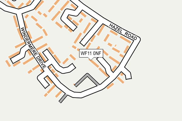 WF11 0NF map - OS OpenMap – Local (Ordnance Survey)