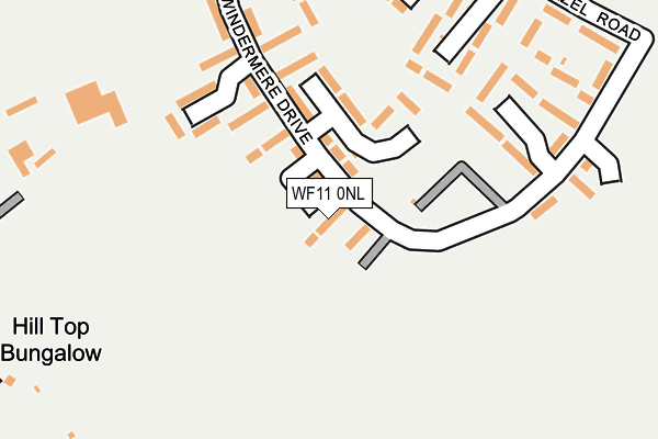 WF11 0NL map - OS OpenMap – Local (Ordnance Survey)