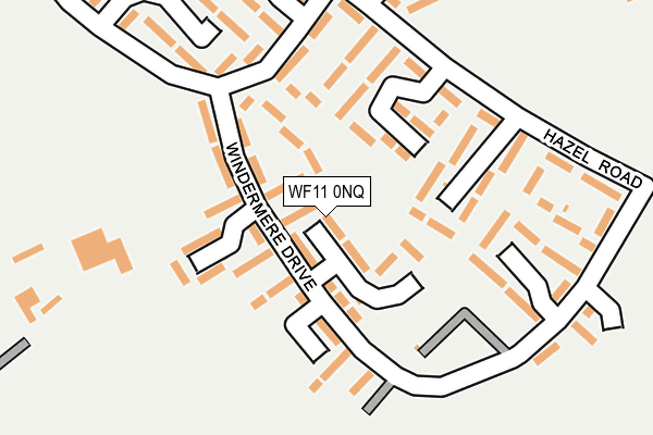 WF11 0NQ map - OS OpenMap – Local (Ordnance Survey)