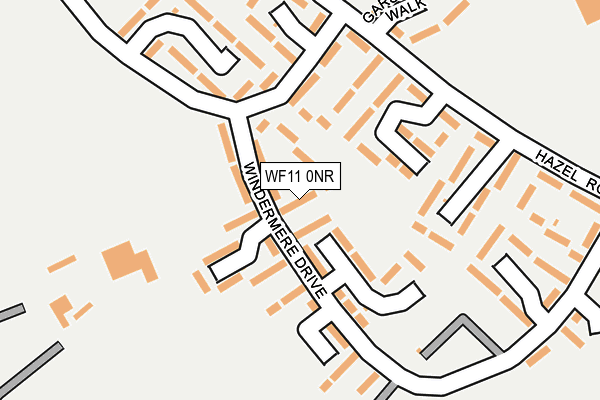 WF11 0NR map - OS OpenMap – Local (Ordnance Survey)