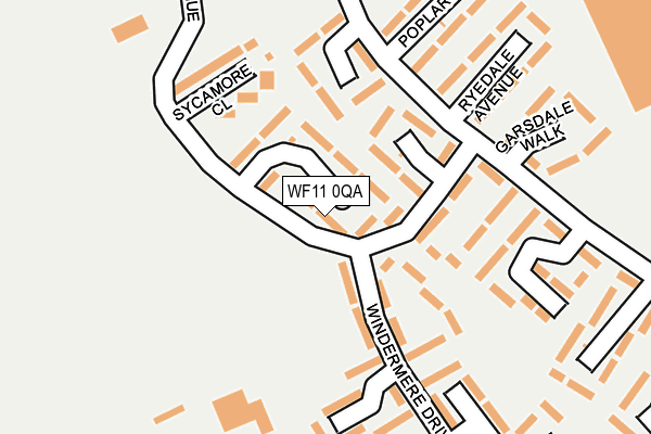 WF11 0QA map - OS OpenMap – Local (Ordnance Survey)