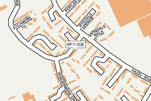 WF11 0QE map - OS OpenMap – Local (Ordnance Survey)