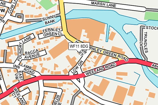 WF11 8DG map - OS OpenMap – Local (Ordnance Survey)