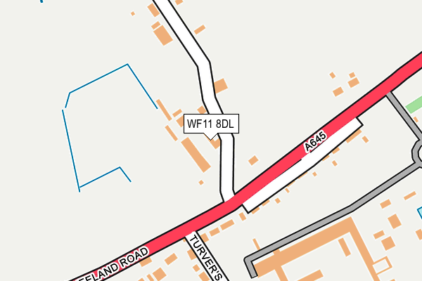 WF11 8DL map - OS OpenMap – Local (Ordnance Survey)