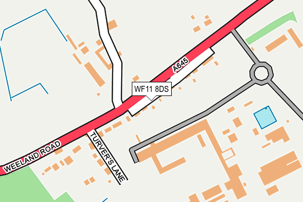 WF11 8DS map - OS OpenMap – Local (Ordnance Survey)