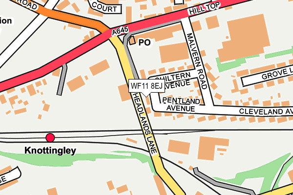 WF11 8EJ map - OS OpenMap – Local (Ordnance Survey)