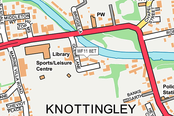 WF11 8ET map - OS OpenMap – Local (Ordnance Survey)