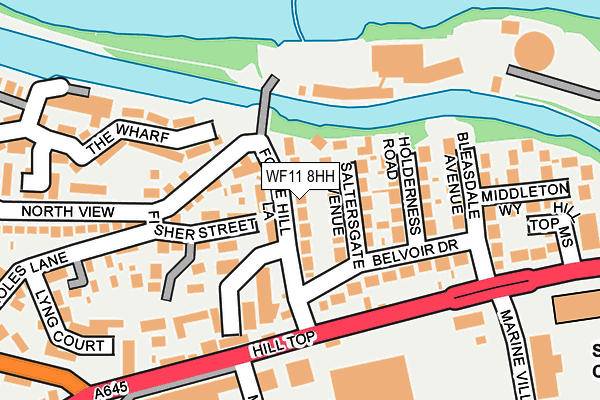 WF11 8HH map - OS OpenMap – Local (Ordnance Survey)