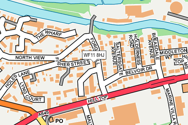 WF11 8HJ map - OS OpenMap – Local (Ordnance Survey)