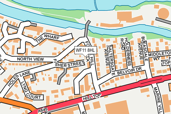 WF11 8HL map - OS OpenMap – Local (Ordnance Survey)