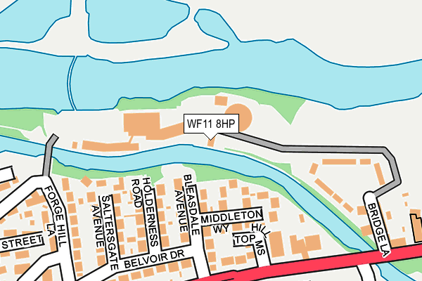 WF11 8HP map - OS OpenMap – Local (Ordnance Survey)