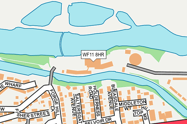 WF11 8HR map - OS OpenMap – Local (Ordnance Survey)