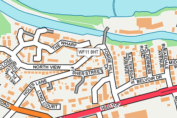 WF11 8HT map - OS OpenMap – Local (Ordnance Survey)