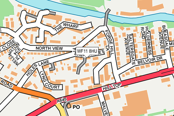 WF11 8HU map - OS OpenMap – Local (Ordnance Survey)