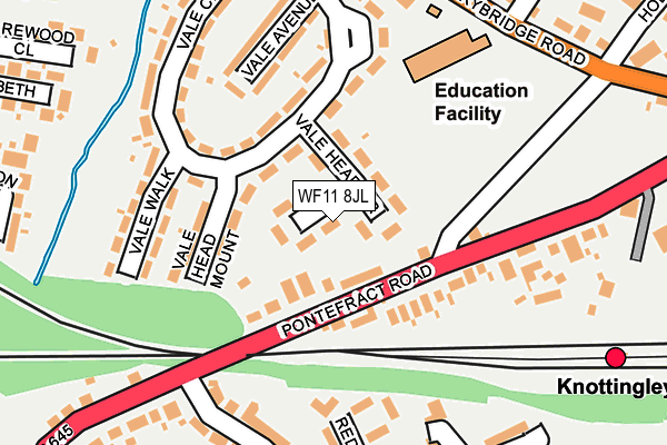 WF11 8JL map - OS OpenMap – Local (Ordnance Survey)