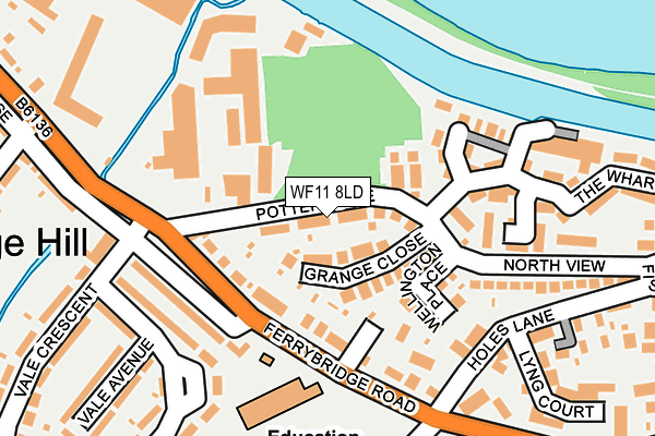 WF11 8LD map - OS OpenMap – Local (Ordnance Survey)