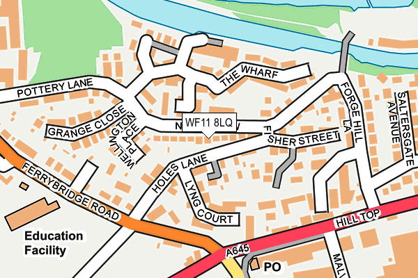 WF11 8LQ map - OS OpenMap – Local (Ordnance Survey)